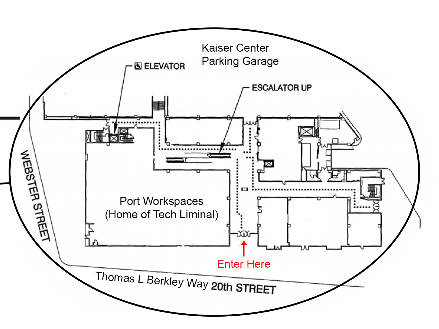 floor plan for Port Workspaces