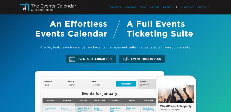 Modern Tribe's Events Calendar plugins