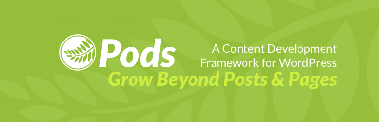 Pods Framework banner for WordPress plugin repo