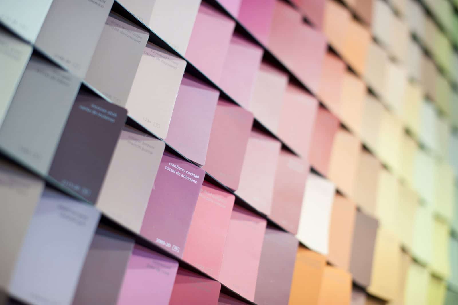 Display of paint colors
