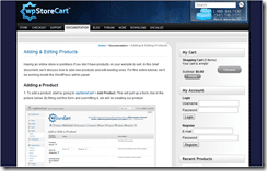 WP StoreCart screenshot