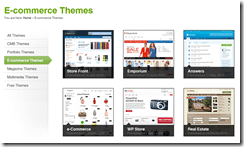 Templatic e-commerce theme samples