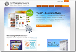 WP e-Commerce screenshot