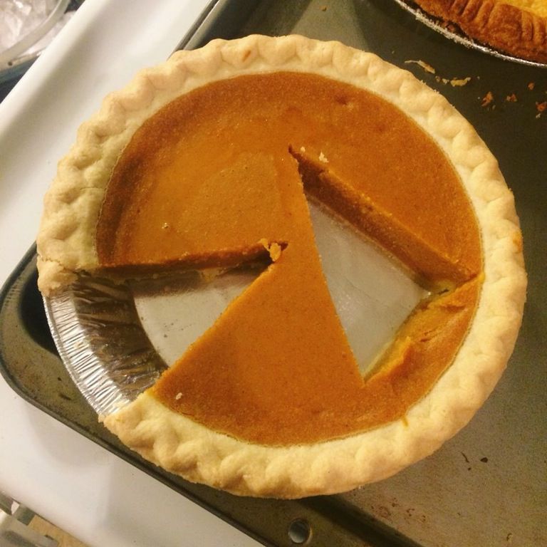 pie with slice cut from the middle